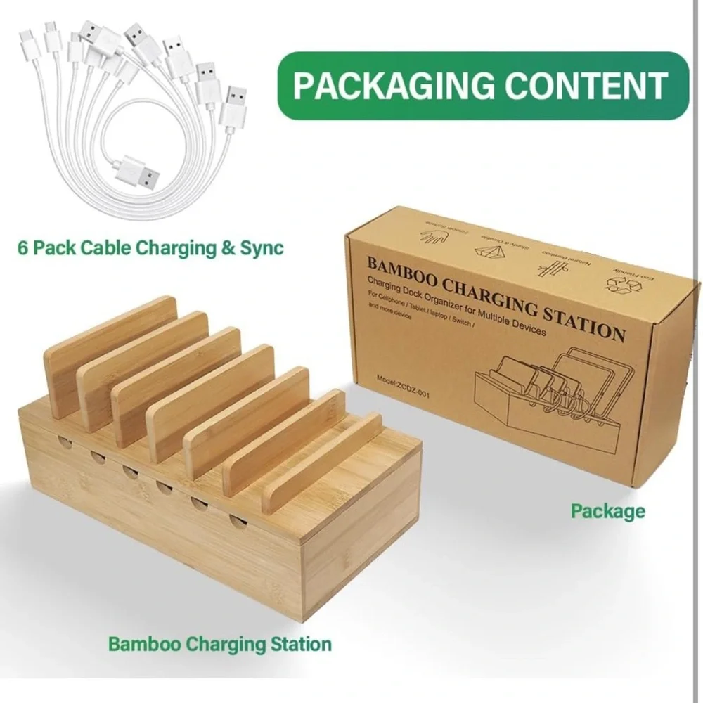 Bamboo charging station